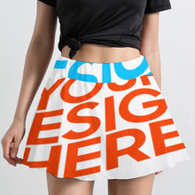 Cargar imagen en el visor de la galería, Minifalda corta elegante sexy de verano mujer con estampado para mujer B550 Personalizada con Impresión Completa de múltiples imágenes con Foto Logo Patrón Texto
