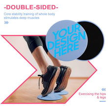 Cargar imagen en el visor de la galería, Discos deslizantes con núcleo – discos de ejercicio de doble cara Core Sliders Dual Sided Azul YD2301002 Personalizado con Foto, Texto o Logo
