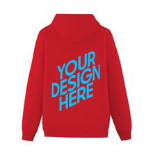 Cargar imagen en el visor de la galería, Sudadera Suelta de Algodón con Capucha y Bolsillo Canguro para Mujer FS0816016 Personalizada con Impresión Trasera con Foto Logo Patrón Texto

