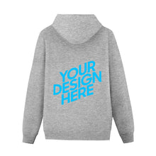 Cargar imagen en el visor de la galería, Sudadera sin Bolsillo con Capucha de Algodón para hombre FS0816019 Personalizada con Impresión Trasera con Foto Logo Patrón Texto
