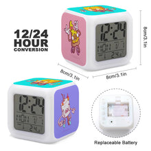 Cargar imagen en el visor de la galería, Reloj Despertador con 7 Colores Cambiados Alarma Digital con Calendario y Termómetro para Trabajar Estudiantes JJ0529002 Personalizado Impresion Completa de Múltiples Imágenes con Foto Logotipo Patrón Texto
