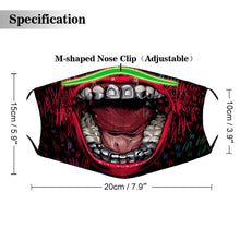 Cargar imagen en el visor de la galería, Mascarilla Antipolvo Reutilizable Lavable con múltiples filtros para Adultos JJ0521017 Personalizada Impresion Completa de Una Imagen con Foto Logo Patrón Texto
