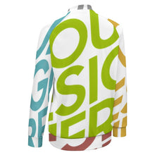 Cargar imagen en el visor de la galería, Chaqueta de Deporte Casual Uniforme de Béisbol Holgado para Mujer NZ2205053 Personalizada con impresión completa de múltiples imágenes con Foto Logo Patrón Texto
