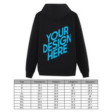Cargar imagen en el visor de la galería, Sudadera Algodón con Capucha con Bolsillo Canguro para hombres FS0816015 Personalizada con Impresión Trasera con Foto Logo Patrón Texto
