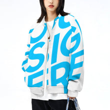 Cargar imagen en el visor de la galería, Uniforme de Béisbol Holgado Chaqueta de Deporte para Mujer NZ2205053 Personalizado con impresión completa de una imagen con Foto Logo Patrón Texto
