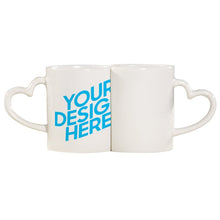 Cargar imagen en el visor de la galería, Mug de Pareja Taza Cerámico con Impresión Térmica de Diseño Personalizado Personalizada con Foto, Texto o Logo
