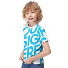 Cargar imagen en el visor de la galería, Camiseta manga corta suave estampada para niños ET023 Personalizada con Impresión Completa de una imagen con Foto Logo Patrón Texto

