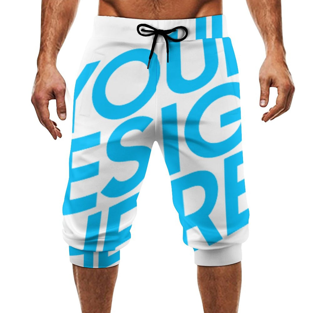 Pantalones cortos deportivos con piernas atadas con estampado para hombre AIP Personalizado con Impresión Completa de una imagen con Foto Logo Patrón Texto