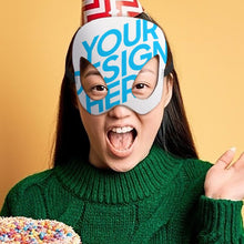 Cargar imagen en el visor de la galería, Máscara de Halloween con Diseño Personalizado Personalizada de Tus Nombres o Imágenes
