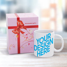 Cargar imagen en el visor de la galería, JJ0504000 Mug Blanco Taza con Impresión a Doble Cara de Diseño Personalizado Personalizada con Foto, Texto o Logo
