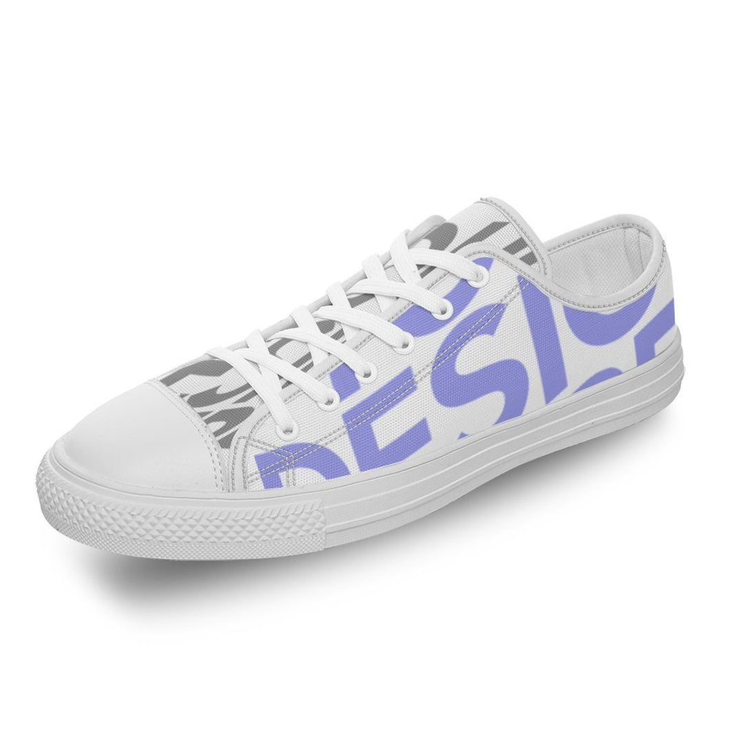 Zapatos de lona de moda Diseño Asimétrico para mujer hombre FS0811009 Personalizados con Impresión Completa con Foto Logo Patrón Texto