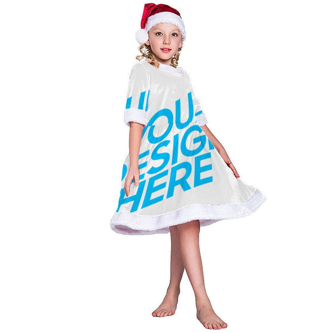 Vestido de Navidad Fiesta para Niños Niñas Chicas JJ0525021 Personalizado con Impresión Completa con Foto Logo Patrón Texto