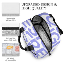 Cargar imagen en el visor de la galería, Bolsa de Almuerzo / Bolsa Térmica con Bolsillo para Exteriores Picnic Colegio Trabajo XB0602048 Personalizada Impresion Completa de Una Imagen con Foto Logo Patrón Texto
