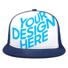 Cargar imagen en el visor de la galería, Gorra de Borde Plano de Béisbol con Diseño Personalizado de Tus Imágenes o Textos
