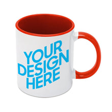 Cargar imagen en el visor de la galería, JJ0504002 Mug de Color Interior y Asa con Impresión Térmica de Diseño Personalizado con Tus Textos o Fotos Online
