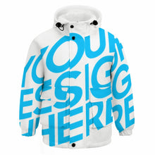 Cargar imagen en el visor de la galería, Chaqueta corta gruesa con forro polar para niños niñas A679 Personalizada con Impresión Completa de una imagen con Foto Logo Patrón Texto
