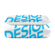 Cargar imagen en el visor de la galería, Juego de Cama de Dos Piezas con Diseño Personalizado Personalizada de Tus Nombres o Fotos
