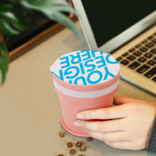 Cargar imagen en el visor de la galería, Taza Botella de agua plegable de silicona para niños  JJ0520063 Personalizado Personalizada con Foto, Texto o Logo
