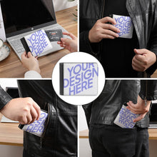 Cargar imagen en el visor de la galería, Cartera / Monedero / Billetera Pequeña de cuero para mujer hombre XB0608013 Personalizada con Impresión Completa con Foto Logo Patrón Texto
