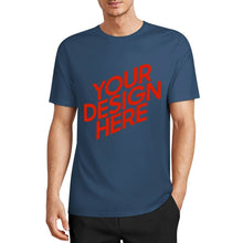 Cargar imagen en el visor de la galería, Camiseta 100% algodón orgánico estampada en el frente personalizado con patrón foto texto
