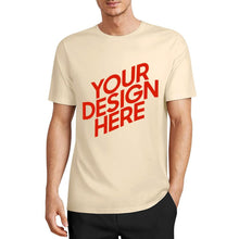 Cargar imagen en el visor de la galería, Camiseta 100% algodón orgánico estampada en el frente personalizado con patrón foto texto
