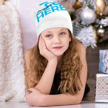 Cargar imagen en el visor de la galería, Gorro de Papá Noel para Niños de Poliéster con Diseño Personalizado de Tu Texto o Imagen
