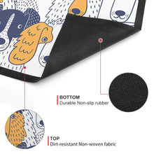 Cargar imagen en el visor de la galería, Alfombra de Tela sin Tejida de Goma Negra con Diseño Personalizada JJ0506002 con Tu Texto Foto Patrón
