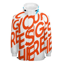 Cargar imagen en el visor de la galería, Chaqueta con Capucha Velcro de Deporte Multifuncional de Primavera Otoño Invierno para hombre A541 Personalizada con Impresión Completa de una imagen con Foto Logo Patrón Texto
