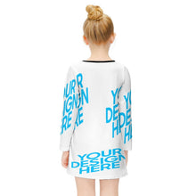 Cargar imagen en el visor de la galería, ET015 Vestido de Manga larga para Niña con Diseño Personalizado Personalizada de Tus Imágenes o Textos

