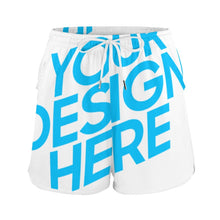 Cargar imagen en el visor de la galería, Pantalones de playa / shorts de baño cortos de secado rápido para mujer YH32 Personalizados con Impresión Completa de una imagen con Foto Logo Patrón Texto
