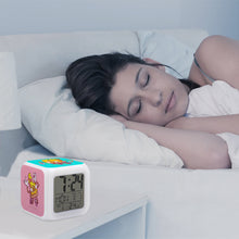 Cargar imagen en el visor de la galería, Reloj Despertador con 7 Colores Cambiados Alarma Digital con Calendario y Termómetro para Trabajar Estudiantes JJ0529002 Personalizado Impresion Completa de Múltiples Imágenes con Foto Logotipo Patrón Texto
