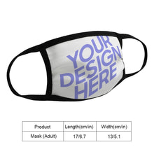 Cargar imagen en el visor de la galería, Máscarilla Ordinaria Reutilizable Adulto Unisex Higiénica Lavable para Mujer Hombre JJ0521013 Personalizada Impresion Completa con Imagen Foto Logo Patrón Texto
