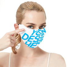 Cargar imagen en el visor de la galería, Máscara / Mascarilla protector solar con filtros de la cara piel para mujer hombre KZ06 Personalizado con Impresión Completa con Foto Logo Patrón Texto
