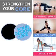 Cargar imagen en el visor de la galería, Discos deslizantes con núcleo – discos de ejercicio de doble cara Core Sliders Dual Sided Azul YD2301002 Personalizado con Foto, Texto o Logo

