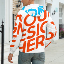 Cargar imagen en el visor de la galería, Chaqueta Corta Ligera Deportiva con Capucha Casual para Hombre A537 Personalizada con Impresión Completa de una imagen con Foto Logo Patrón Texto
