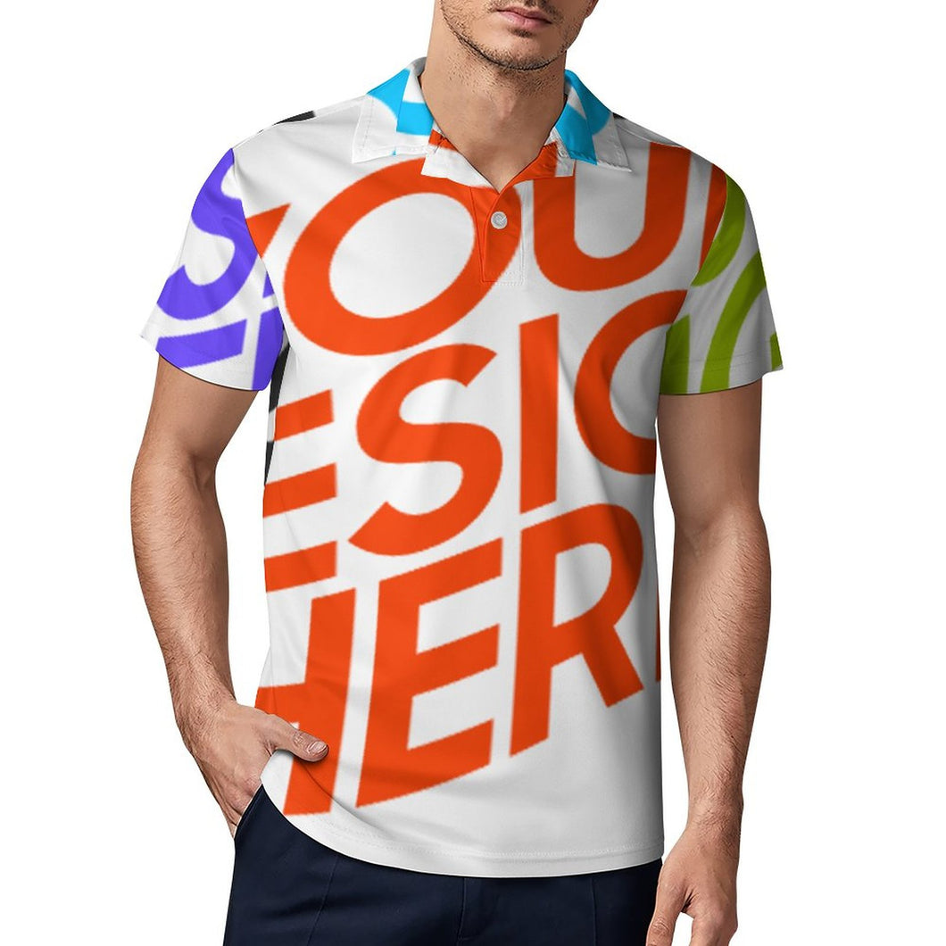 Polo / Camiseta de Manga Corta para hombre HT Personalizado con Impresión Completa de múltiples imágenes con Foto Logo Patrón Texto