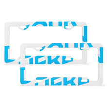 Cargar imagen en el visor de la galería, Marco de placa de matrícula cuatro agujeros planos (un par) Marco de aluminio mate para matrícula QC1101014 Personalizado Personalizada con Foto, Texto o Logo
