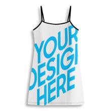 Cargar imagen en el visor de la galería, Vestido Casual Deportivo sin Mangas con Tirantes para mujer NZ049 con Diseño Personalizado con impresión completa de una imagen con Foto Logo Patrón Texto
