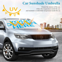 Cargar imagen en el visor de la galería, Sombrilla parasol para coche personalizado con patrón foto texto
