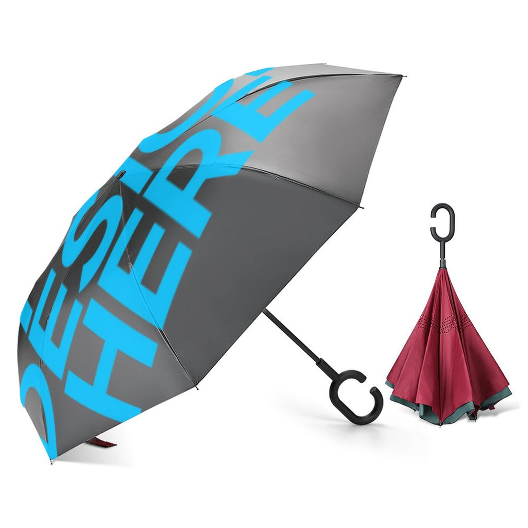 Paraguas Reverso del Coche con Diseño Personalizado Personalizada de Tus Imágenes o Nombres