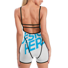 Cargar imagen en el visor de la galería, Leggings Mono de Yoga Pantalones cortos de Entrenamiento Ejercicio Fitness para Mujer XG003 Personalizados con Impresión Completa con Foto Logo Patrón Texto
