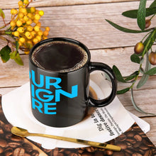 Cargar imagen en el visor de la galería, Taza de Cerámica Negra Para Café Té de Leche JJ0520119 Personalizada Impresion Completa con Foto Logo Patrón Texto
