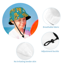 Cargar imagen en el visor de la galería, Sombrero de Cubo / Pescador Infantil con Correa Unisex para Sol Playa Verano al Aire Librepara Niños Niñas YT1205072 Personalizado Impresion Completa de Múltiples Imágenes con Foto Logo Patrón Texto
