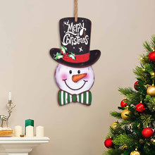 Cargar imagen en el visor de la galería, Cartel de Madera de Muñeco de Nieve de Navidad con Diseño Personalizado Personalizada de Tus Imágenes o Textos
