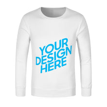 Cargar imagen en el visor de la galería, Sudadera de Algodón cuello redondo Unisex para mujer hombre FS0816000 Personalizada con Impresión Delantera con Foto Logo Patrón Texto
