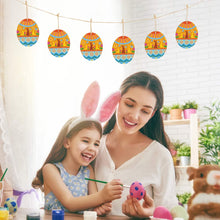 Cargar imagen en el visor de la galería, Etiqueta colgante ovalada de madera 10 piezas para decoración del hogar fiesta Pascua GY0903846 Personalizada con Foto Logo Patrón Texto
