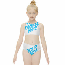 Cargar imagen en el visor de la galería, Bikini / Bañador de dos Piezas con Estampado para Niñas NT013 Personalizado con Impresión Completa con Foto Logo Patrón Texto
