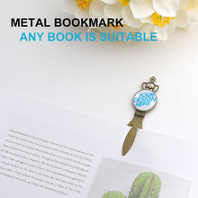 Cargar imagen en el visor de la galería, Marcapáginas de metal Marcadores de arte acero inoxidable libro regalos para niñas, niños y lectores (tipo A) BG1613015 Personalizado Personalizada con Foto, Texto o Logo
