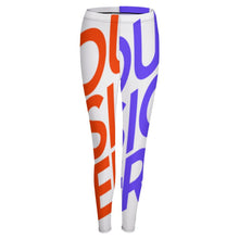 Cargar imagen en el visor de la galería, Leggings regulares pantalones deportivos de yoga casuales para mujer NZ205 Personalizados con Impresión Completa de múltiples imágenes con Foto Logo Patrón Texto
