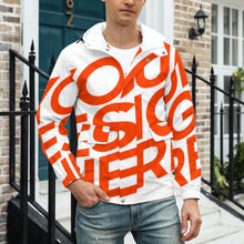 Cargar imagen en el visor de la galería, Chaqueta Corta Ligera Deportiva con Capucha Casual para Hombre A537 Personalizada con Impresión Completa de una imagen con Foto Logo Patrón Texto
